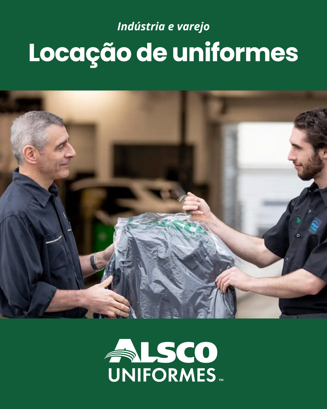 Locacao de uniformes - indústria e varejo