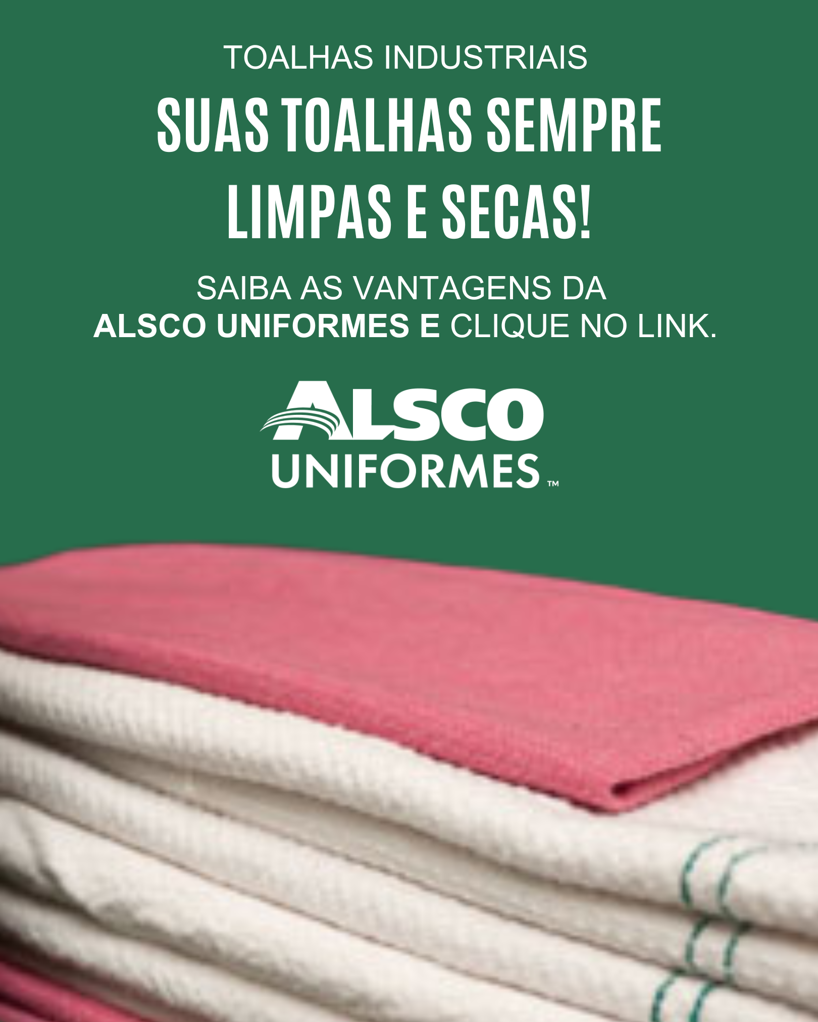 Toalhas limpas e secas