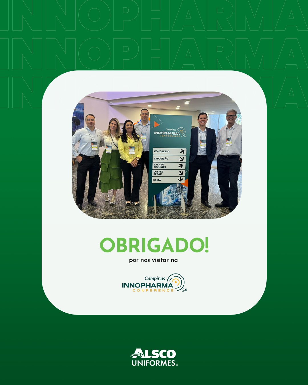 Obrigado Innopharma - Feira farmacêutica